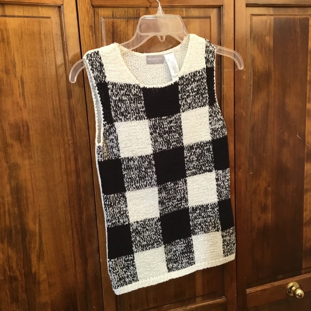 Woman’s sleeveless knit blouse